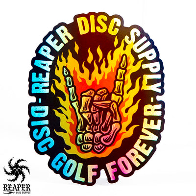 Reaper Disc Supply Disc Golf Forever Sticker