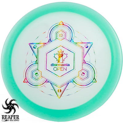 Discmania Color Glow C-Line FD3 176g Aqua Green w/Rainbow Shatter Stamp