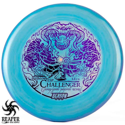 Discraft ESP Challenger (Ledgestone) 173g-174g Aqua w/Purple Stamp