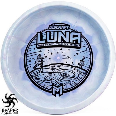 Discraft ESP Swirl Luna (Paul McBeth) 173g-174g Blue/Purple-ish w/Black Stamp