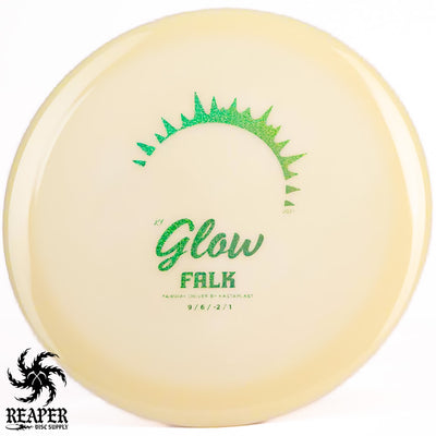 Kastaplast K1 Glow Falk 172g Glow w/Green Sparkles Stamp