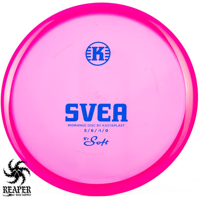 Kastaplast K1 Soft Svea 174g Pink w/Blue Stamp