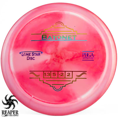 Lone Star Discs Bravo Bayonet 162g Pink-ish w/Rainbow Stamp