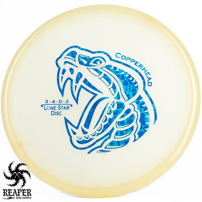 Lone Star Discs Glow Copperhead 176g Glow w/Blue Reptile Stamp