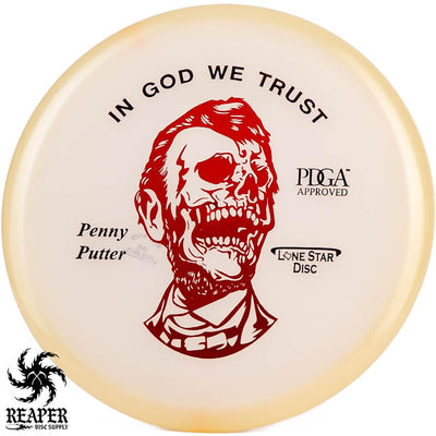 Lone Star Discs Glow Penny Putter (Halloween) 173g Glow w/Black/Red Stamp