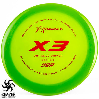 Prodigy X3 400 169g Green w/Red Stamp
