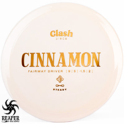 Clash Discs Steady Cinnamon 174g White w/Chrome Stamp