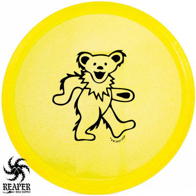 Discmania Grateful Dead Metal Flake C-Line MD3 (Bear) 177g Yellow w/Black Stamp