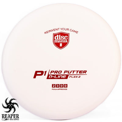 Discmania P1 (D-Line Flex 2) 176g White w/Red Stamp