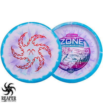 Discraft Adam Hammes ESP Zone (Reaper Edition) 173g-174g Blue/Purple w/Winter Sunset Bottom Stamp