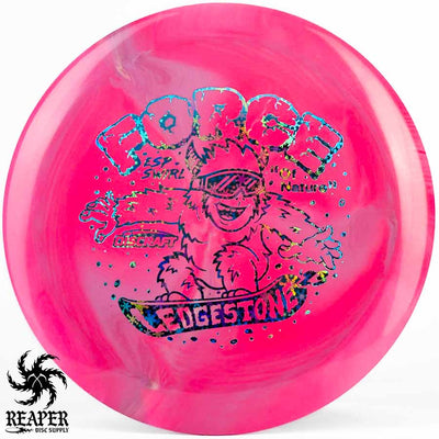 Discraft ESP Swirl Force (Ledgestone) 173g-174g Pink/Purple w/Holo Snowflakes Stamp