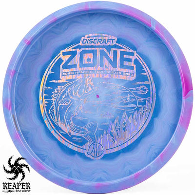 Discraft ESP Zone (Adam Hammes Tour Series 2023) 170g-172g Blurple w/Silver Drip Stamp