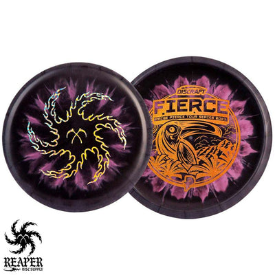 Discraft Paige Pierce ESP Fierce (Reaper Edition) 173g-174g Smoke/Pink w/Gold Sparkles  Bottom Stamp