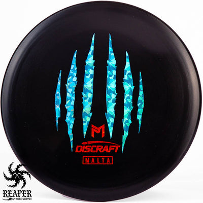 Discraft Paul McBeth 6x Claw Malta 175g-176g Black w/Blue Shatter Stamp