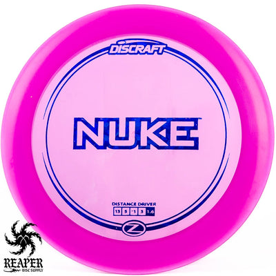 Discraft Z Nuke 167g-169g Purple w/Blue Shatter Stamp