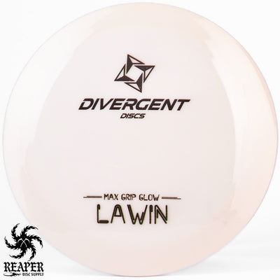 Divergent Discs Glow Lawin 166g-169g White w/Black Stamp