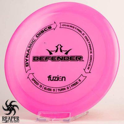Dynamic Discs BioFuzion Defender 169g Pink w/Black Stamp