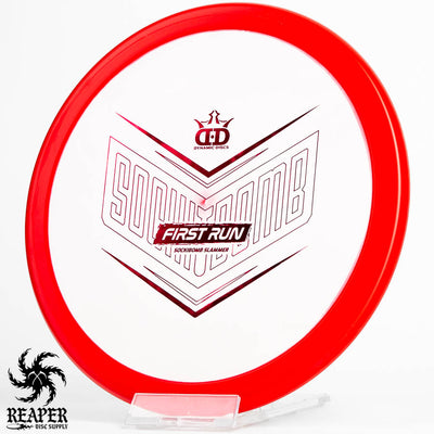 Dynamic Discs Sockibomb Slammer (Classic Supreme Orbit) 175g Red w/Magenta Stamp