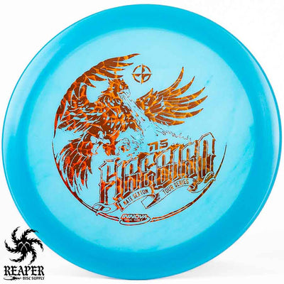 Innova Nate Sexton Firebird Champion Glow 173g-175g Blue w/Holo Reptile Stamp