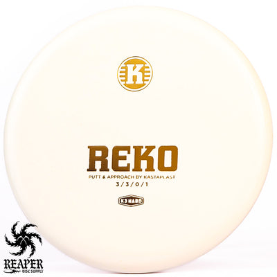 Kastaplast K3 Hard Reko 174g White w/Chrome Stamp