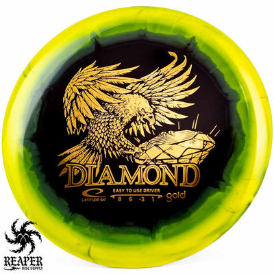 Latitude 64 Opto Gold Diamond 154g Green w/Gold Stamp