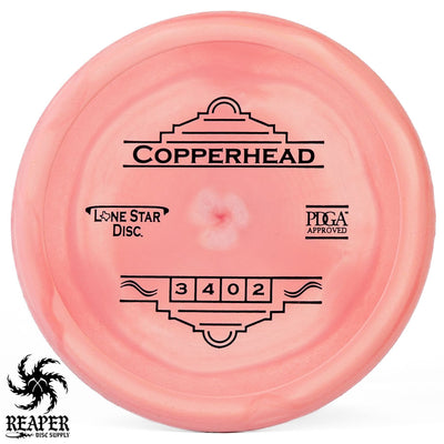 Lone Star Discs Copperhead (V2) 170g Pink-ish w/Black Stamp