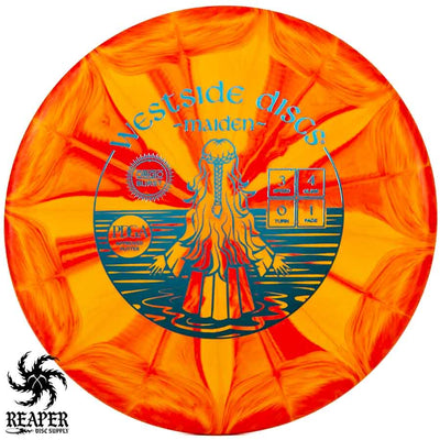 Westside Discs Origio Burst Maiden 173g Red/Orange w/Teal Stamp