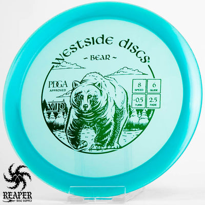 Westside Discs VIP Bear  174g Aqua w/Green Stamp
