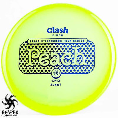 Clash Discs Sunny Peach Erika Stinchcomb 177g Chartreuse w/Blue Stamp