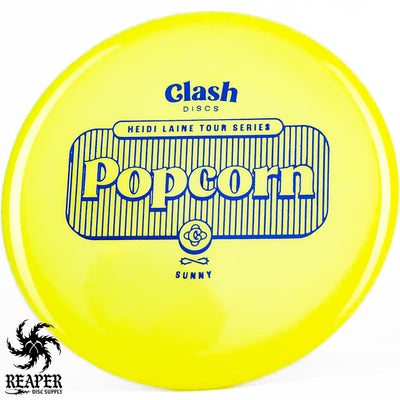 Clash Discs Sunny Popcorn (Heidi Laine) 174g Yellow w/Blue Stamp