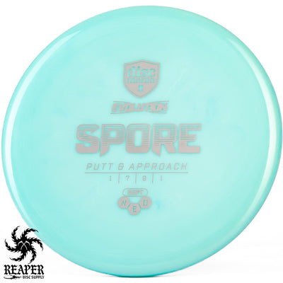 Discmania Neo Soft Spore 159g Aqua w/Silver Stamp