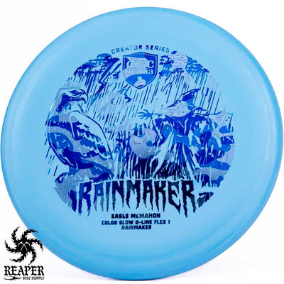 Discmania Rainmaker Flex1 Color Glow D-Line (Eagle McMahon) 175g Blue w/Blue Camo Stamp