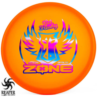 Discraft Cryztal FLX Zone Get Freaky 173g-174g Orange w/Winter Sunset Stamp