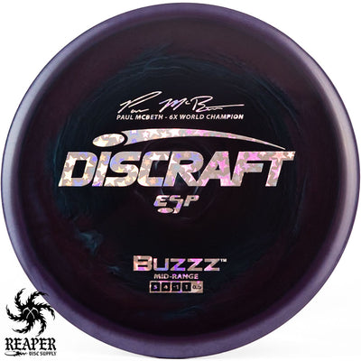 Discraft ESP Buzzz 177g+ Black/Purple w/Holo Stars Stamp