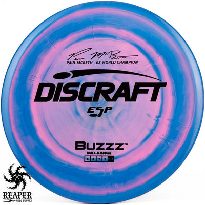 Discraft ESP Buzzz 170g-172g Blue/Pink w/Black Stamp