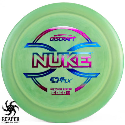 Discraft ESP FLX Nuke 173g-174g Green-ish w/Winter Sunset Stamp