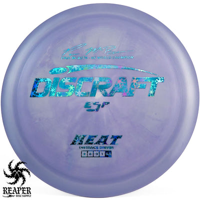 Discraft ESP Heat 167g-169g Purple-ish w/Snowflakes Stamp