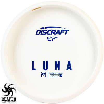 Discraft ESP Luna 173g-174g White w/Blue Reptile Bottom Stamp