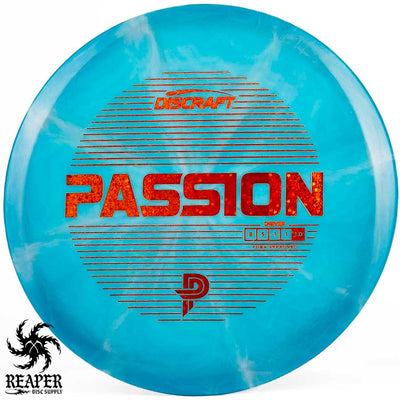 Discraft ESP Passion 170g-172g Blue-ish w/Orange Confetti Stamp