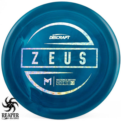 Discraft ESP Zeus 167g-169g Blue-ish w/Holo Pattern Stamp