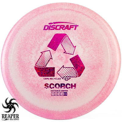 Discraft Recycled ESP Scorch 170g-172g Pink-ish w/Purple Confetti Stamp