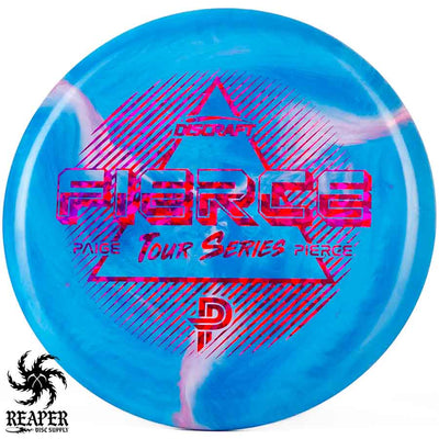 Discraft Swirly ESP Fierce (Paige Pierce Tour Series) 170g-172g Blue-ish w/Purple Shatter Stamp
