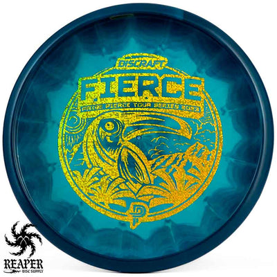 Discraft Swirly ESP Fierce (Paige Pierce) 173g-174g Blue w/Green Digital Stamp