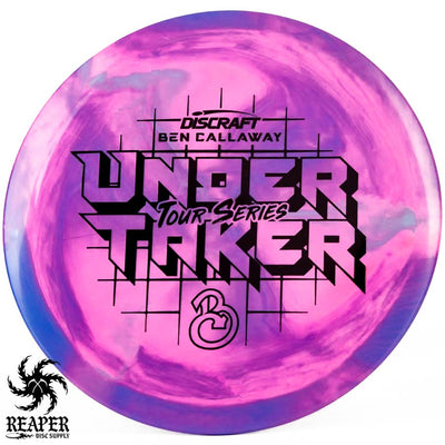 Discraft Swirly ESP Undertaker (Ben Callaway Tour Series) 170g-172g Pink/Purple w/Black Stamp