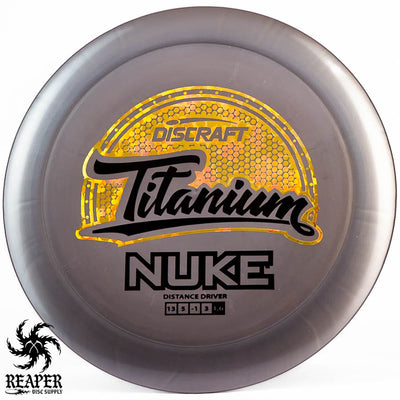 Discraft Titanium Nuke 167g-169g Silver w/Two-foil Stamp