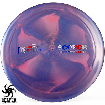 Discraft Titanium Scorch 170g-172g Purple/Pink w/Flag Stamp