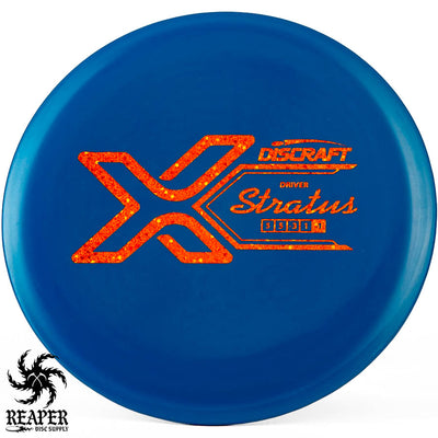 Discraft X Stratus 173g-174g Blue w/Gold Confetti Stamp