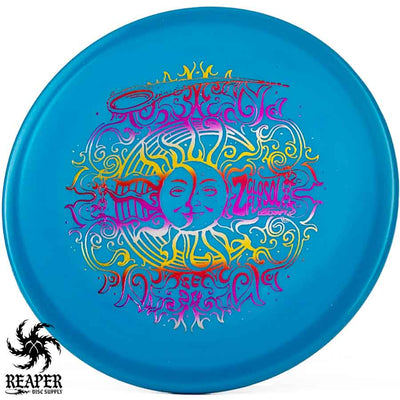 Discraft Z Glo FLX Sol 170g-172g Blue-ish w/Rainbow Sunset Stamp