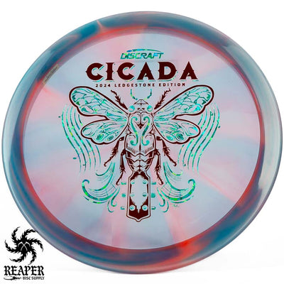 Discraft Z Swirl Cicada (Ledgestone) 170g-172g Blue/Pink w/Two-foil Stamp