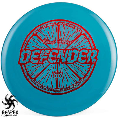 Dynamic Discs Bio FuZion Defender (Chris Clemons) 174g Blue w/Red Stamp
